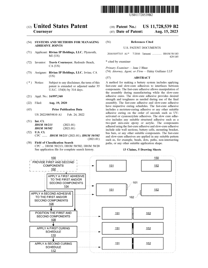 Preview of Instant-Cure High-Strength Adhesives patent cover page.