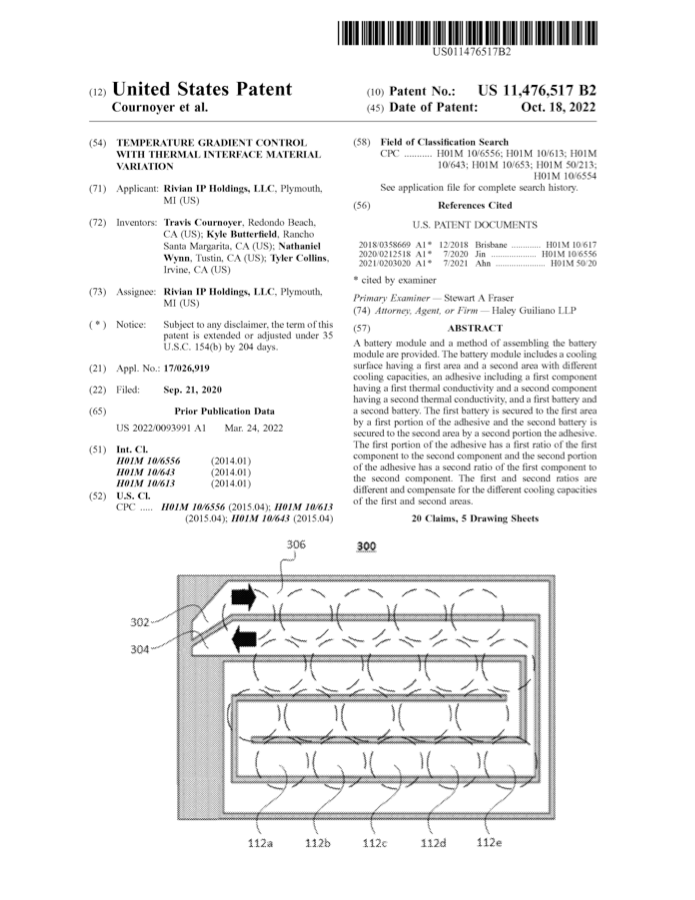 Preview of Three-Part Adhesive patent cover page.